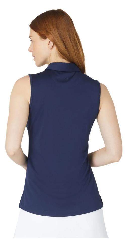Callaway Tournament Sleeveless Damen Poloshirt, dunkelblau