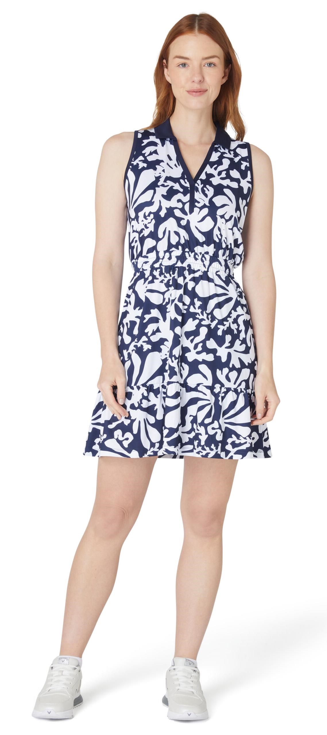 Callaway Abstract Floral Golfkleid, dunkelblau
