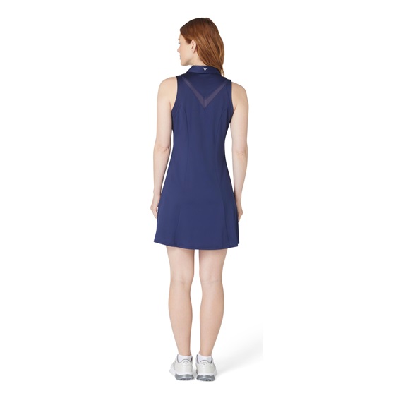 Callaway Flounce Dress with Mesh Golfkleid, dunkelblau