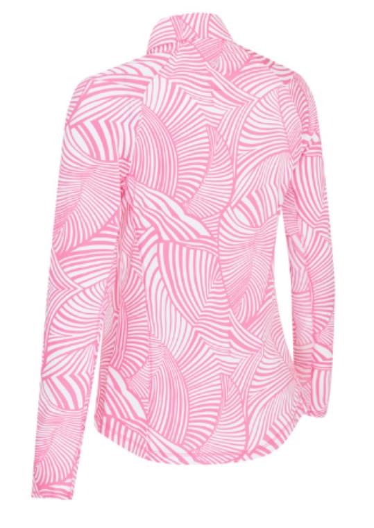 Callaway Stencil Floral Damen Sweatshirt, cheeky pink