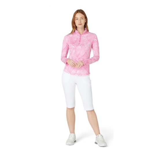 Callaway Stencil Floral Damen Sweatshirt, cheeky pink