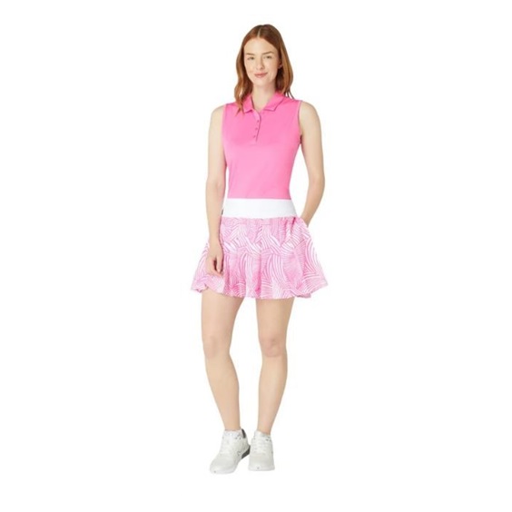 Callaway 16" High Waist Stencil Golfrock, cheeky pink