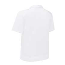 Callaway Waist Length Mesh Detail Short Sleeve Damen Poloshirt, weiss