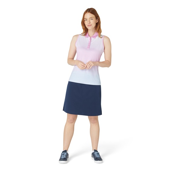 Callaway Chev Gradient Sleeveless Damen Poloshirt, weiss/rosa