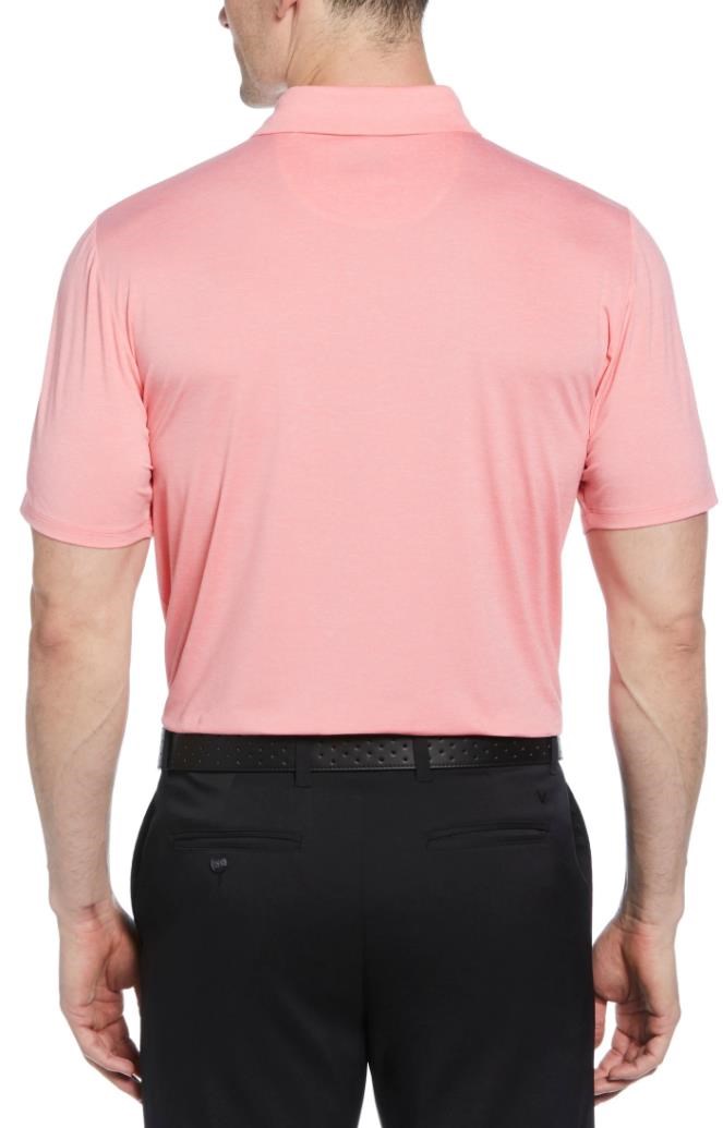 Callaway Premium Heathered Herren Poloshirt, strawberry pink heather