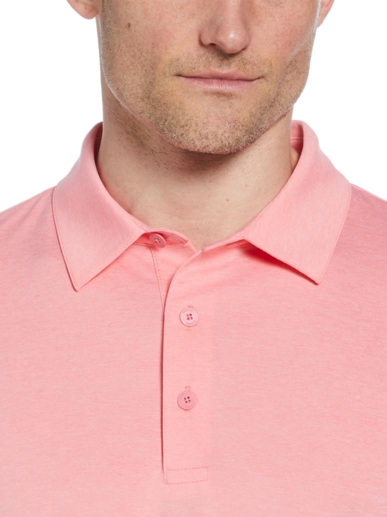 Callaway Premium Heathered Herren Poloshirt, strawberry pink heather