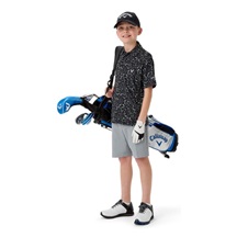 Callaway Floral Print Junior Poloshirt, dunkelblau