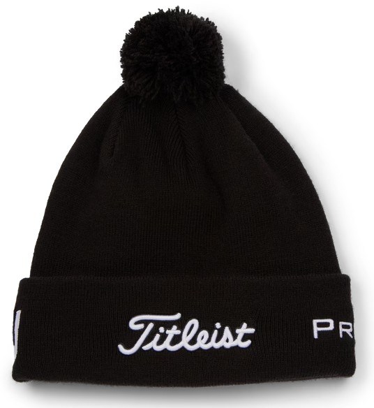 Titleist Tour Pom Pom Wintermütze, schwarz
