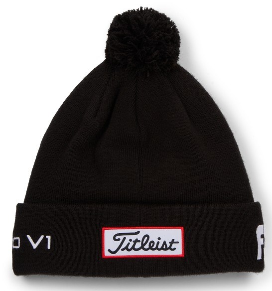 Titleist Tour Pom Pom Wintermütze, schwarz