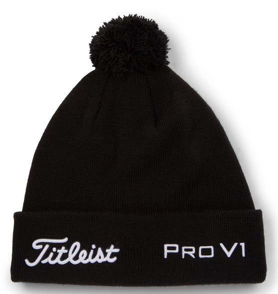 Titleist Tour Pom Pom Wintermütze, schwarz