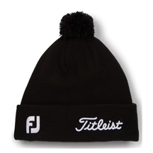 Titleist Tour Pom Pom Wintermütze, schwarz