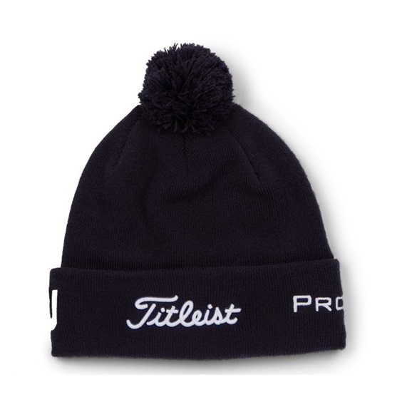 Titleist Tour Pom Pom Wintermütze, dunkelblau