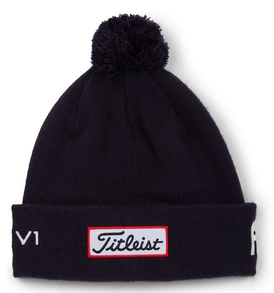 Titleist Tour Pom Pom Wintermütze, dunkelblau
