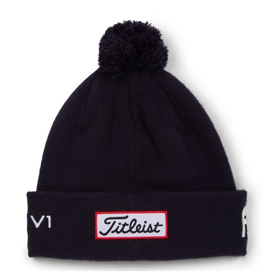 Titleist Tour Pom Pom Wintermütze, dunkelblau