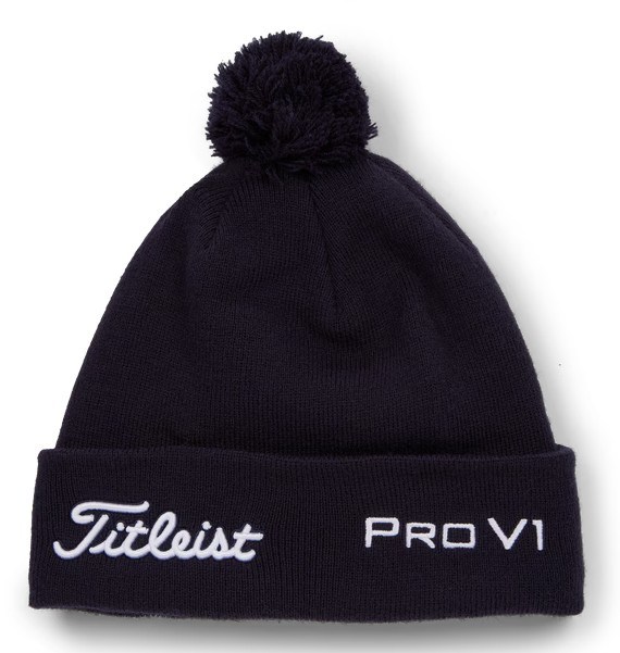 Titleist Tour Pom Pom Wintermütze, dunkelblau