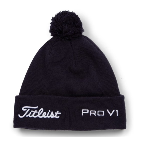 Titleist Tour Pom Pom Wintermütze, dunkelblau