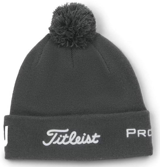Titleist Tour Pom Pom Wintermütze, grau