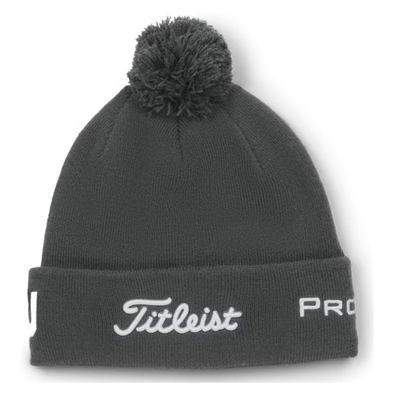 Titleist Tour Pom Pom Wintermütze, grau