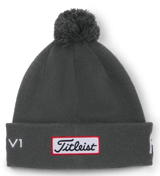 Titleist Tour Pom Pom Wintermütze, grau