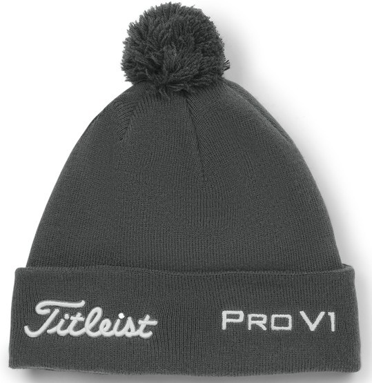 Titleist Tour Pom Pom Wintermütze, grau