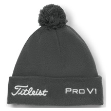 Titleist Tour Pom Pom Wintermütze, grau