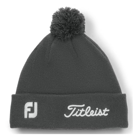 Titleist Tour Pom Pom Wintermütze, grau
