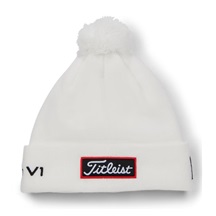 Titleist Tour Pom Pom Wintermütze, weiss