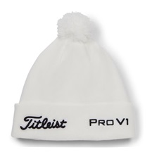 Titleist Tour Pom Pom Wintermütze, weiss
