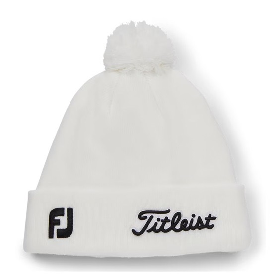 Titleist Tour Pom Pom Wintermütze, weiss