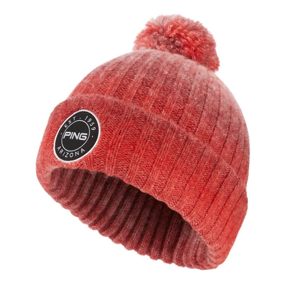 Ping Barraclough Herren Wintermütze, rot/grau