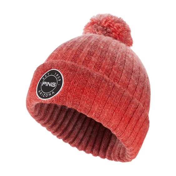 Ping Barraclough Herren Wintermütze, rot/grau