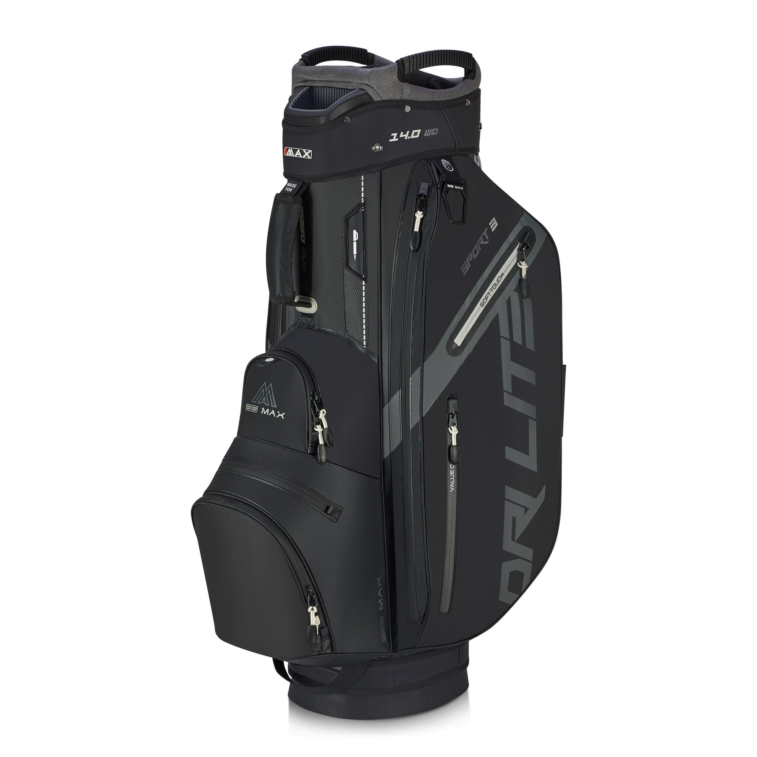 Big Max Dri Lite Sport 3 Cartbag, schwarz