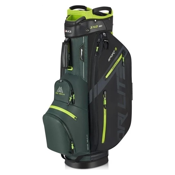 Big Max Dri Lite Sport 3 Cartbag, grün/schwarz/limette