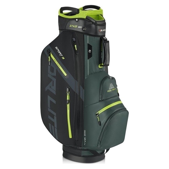 Big Max Dri Lite Sport 3 Cartbag, grün/schwarz/limette