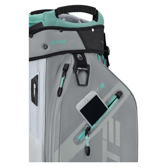 Big Max Dri Lite Sport 3 Cartbag, grau/weiss/mint