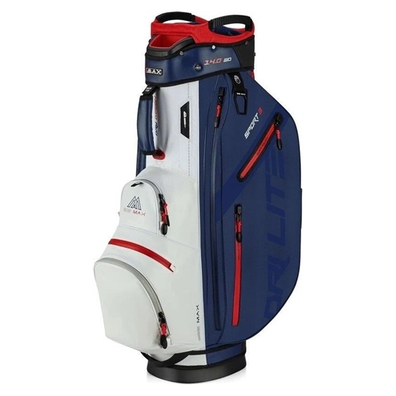 Big Max Dri Lite Sport 3 Cartbag, dunkelblau/weiss/rot