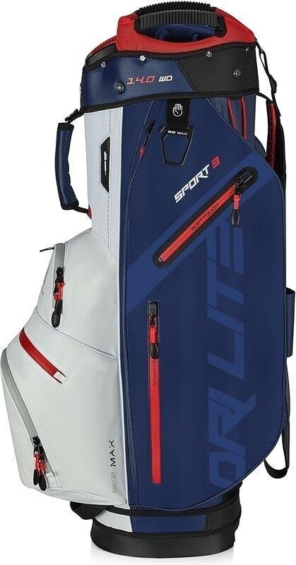 Big Max Dri Lite Sport 3 Cartbag, dunkelblau/weiss/rot