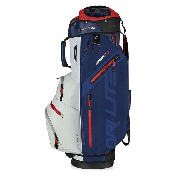 Big Max Dri Lite Sport 3 Cartbag, dunkelblau/weiss/rot