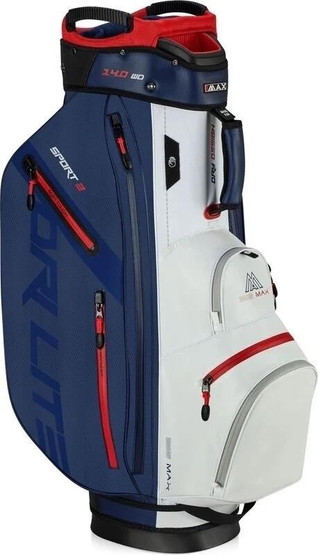 Big Max Dri Lite Sport 3 Cartbag, dunkelblau/weiss/rot