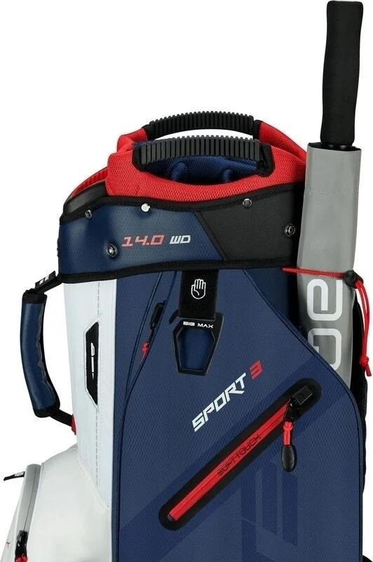 Big Max Dri Lite Sport 3 Cartbag, dunkelblau/weiss/rot