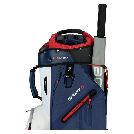 Big Max Dri Lite Sport 3 Cartbag, dunkelblau/weiss/rot