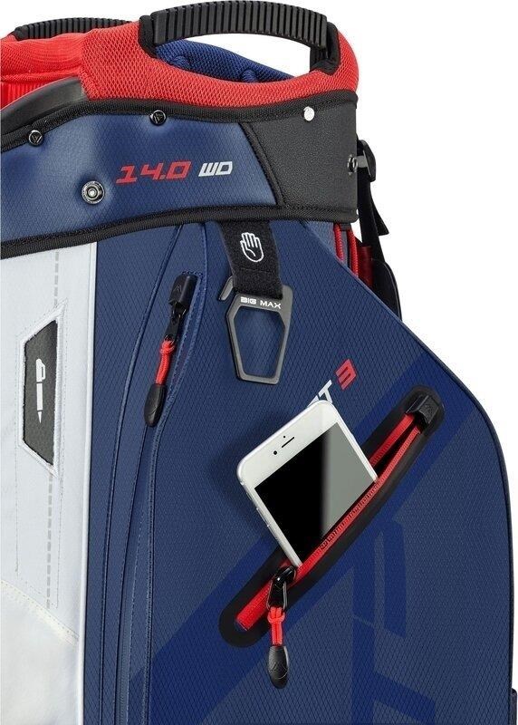 Big Max Dri Lite Sport 3 Cartbag, dunkelblau/weiss/rot