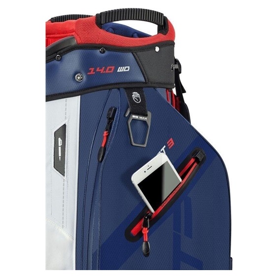 Big Max Dri Lite Sport 3 Cartbag, dunkelblau/weiss/rot