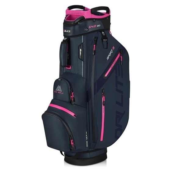 Big Max Dri Lite Sport 3 Cartbag, steel blue/fuchsia
