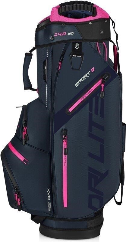 Big Max Dri Lite Sport 3 Cartbag, steel blue/fuchsia