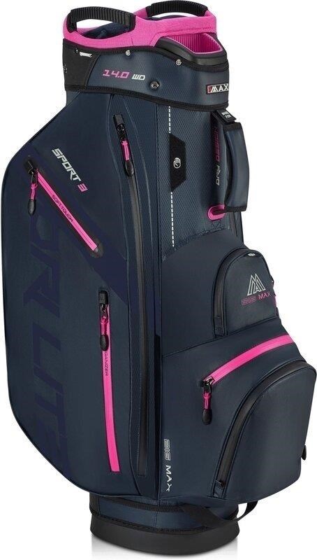 Big Max Dri Lite Sport 3 Cartbag, steel blue/fuchsia