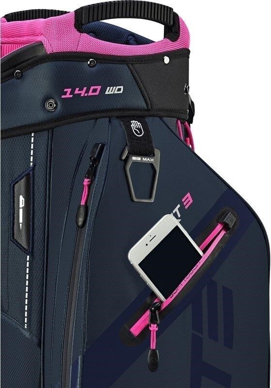 Big Max Dri Lite Sport 3 Cartbag, steel blue/fuchsia