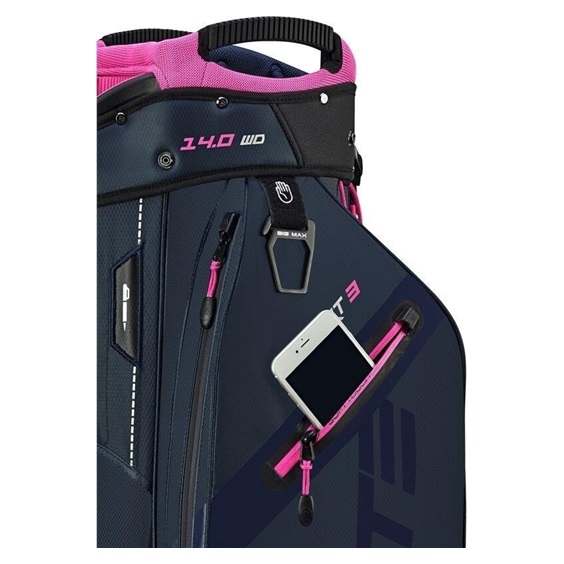 Big Max Dri Lite Sport 3 Cartbag, steel blue/fuchsia