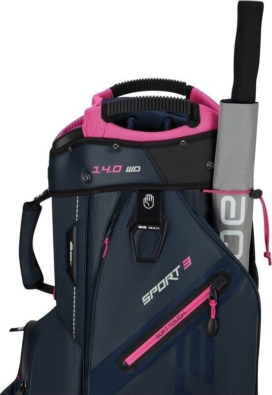 Big Max Dri Lite Sport 3 Cartbag, steel blue/fuchsia