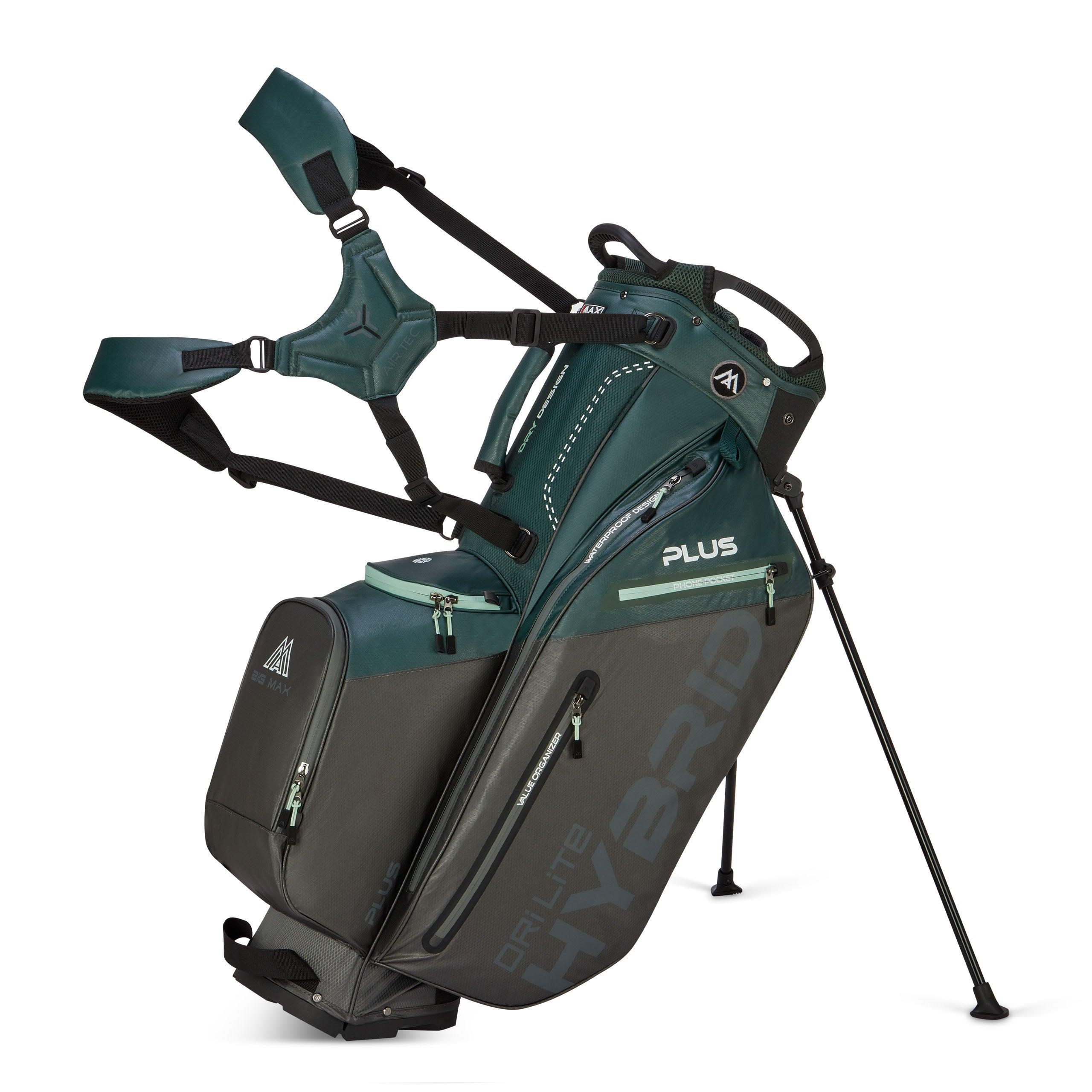 Big Max Dri Lite Hybrid Plus Standbag, forest green/charcoal